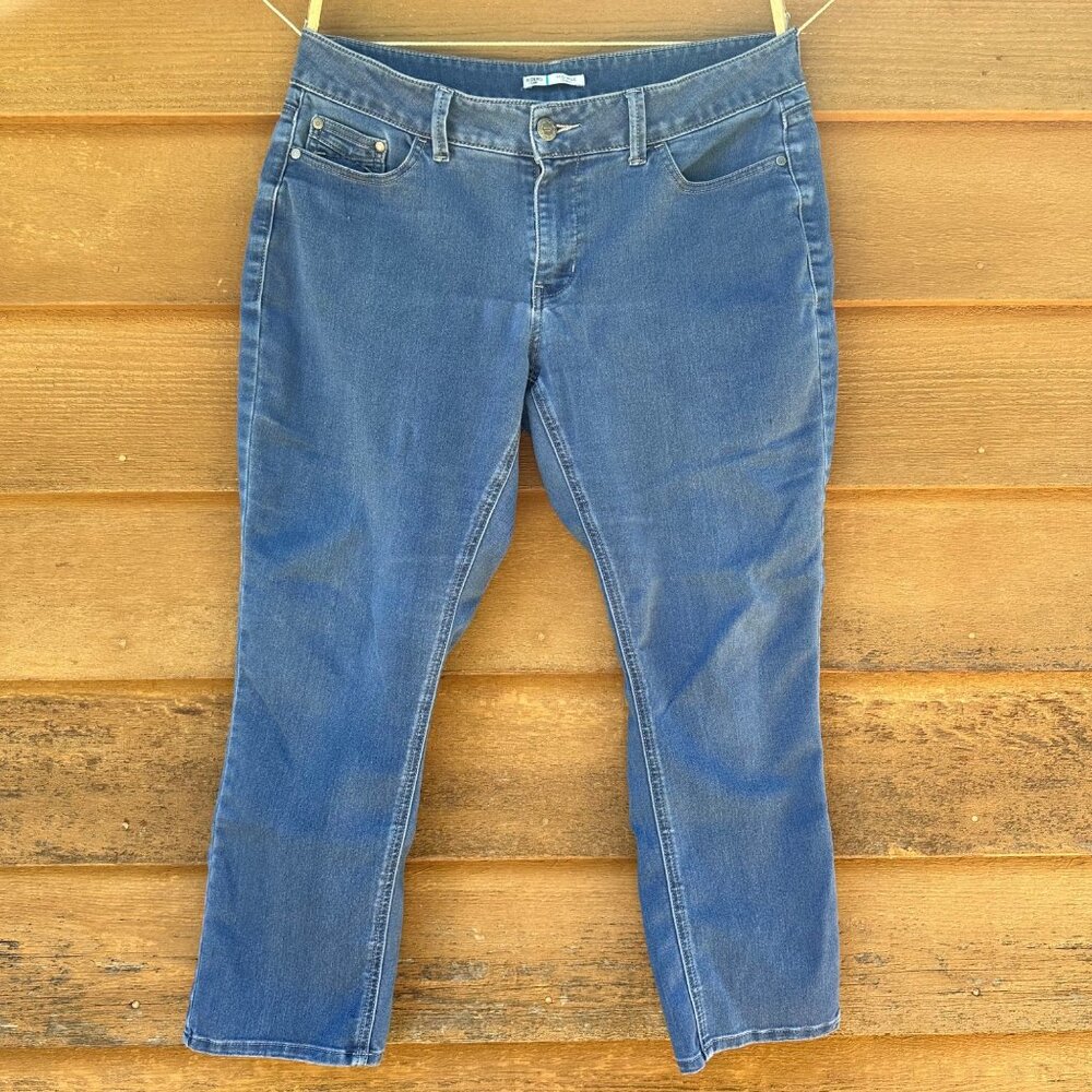 Lee Riders Mid Rise Skinny Stretchy Blue Jegging Jeans Size15 - Picture 1 of 13